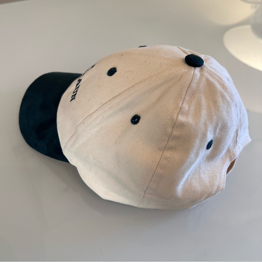 HAT | Green & Cream Cotton & Suede Cap Adjustable Baseball Hat - Picture 8 of 9